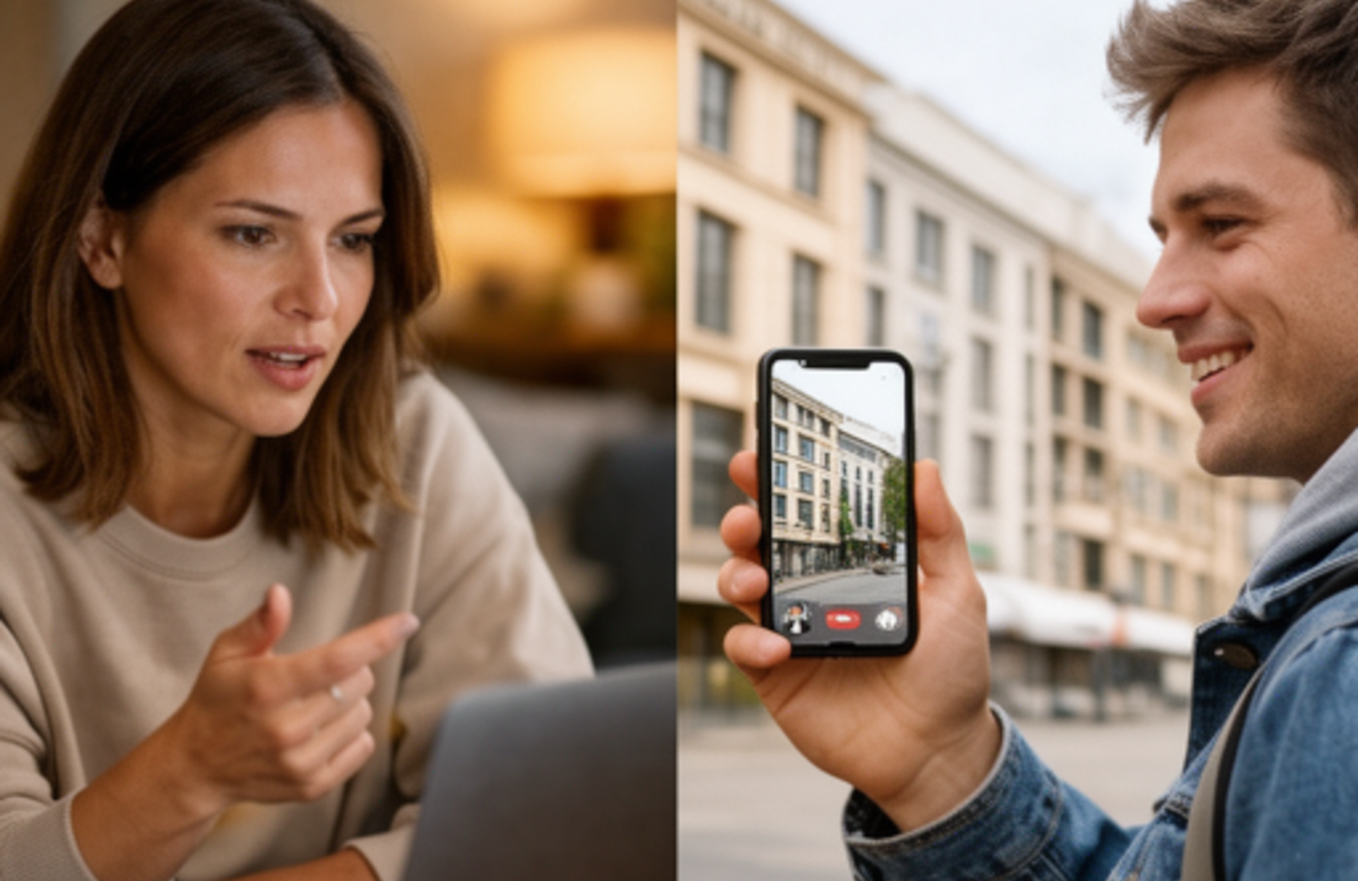 Live human presence — client and avatar connected